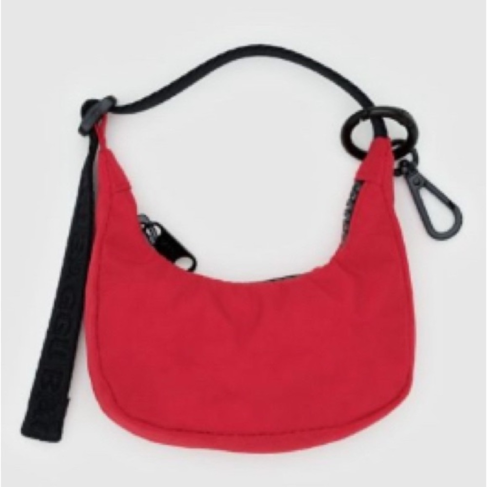 NWT, set of 2 BAGGU Mini Crescent Bag Charms / Candy Red - Picture 14 of 16